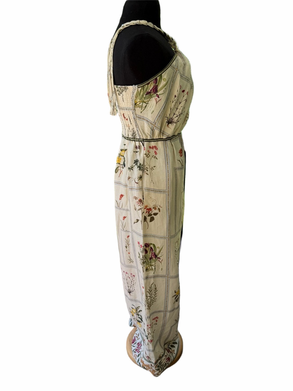 Anthropologie Ranna Gill Floral Linen Halter Jumpsuit Pants Suit Botanical Small - Picture 6 of 16
